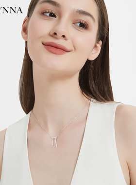 原创S925纯银蝴蝶结项链女毛衣链配饰轻奢小众女朋友闺蜜生日礼物