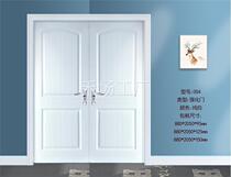 Custom double open wood door environmentally-friendly ecological wood door reinforced composite solid wood door indoor bedroom door office free of paint door