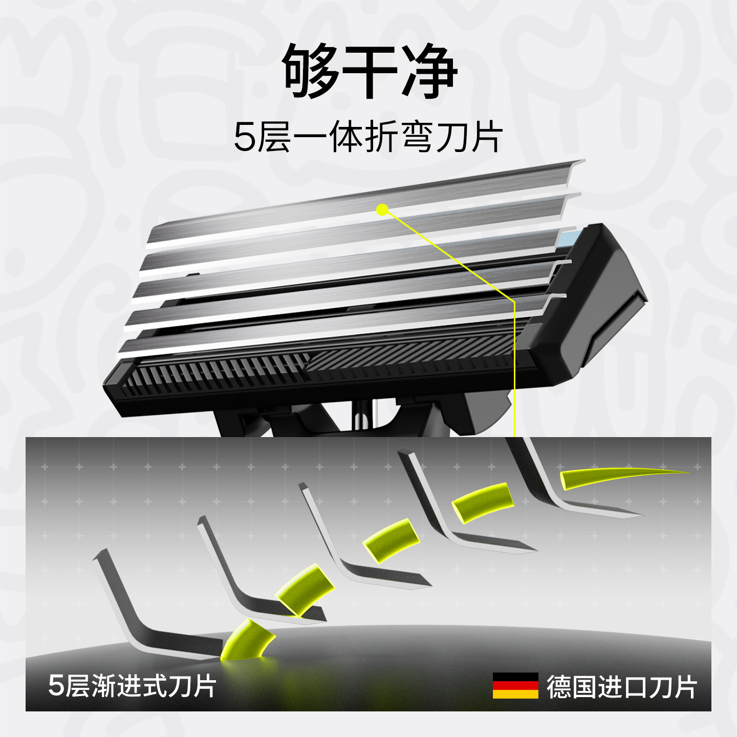 焕醒潮流涂鸦手动剃须刀小米有品磁吸刀头男士唤醒老式刮胡刀礼盒