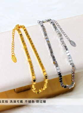 洗澡不用脚链新款钛钢蹦迪