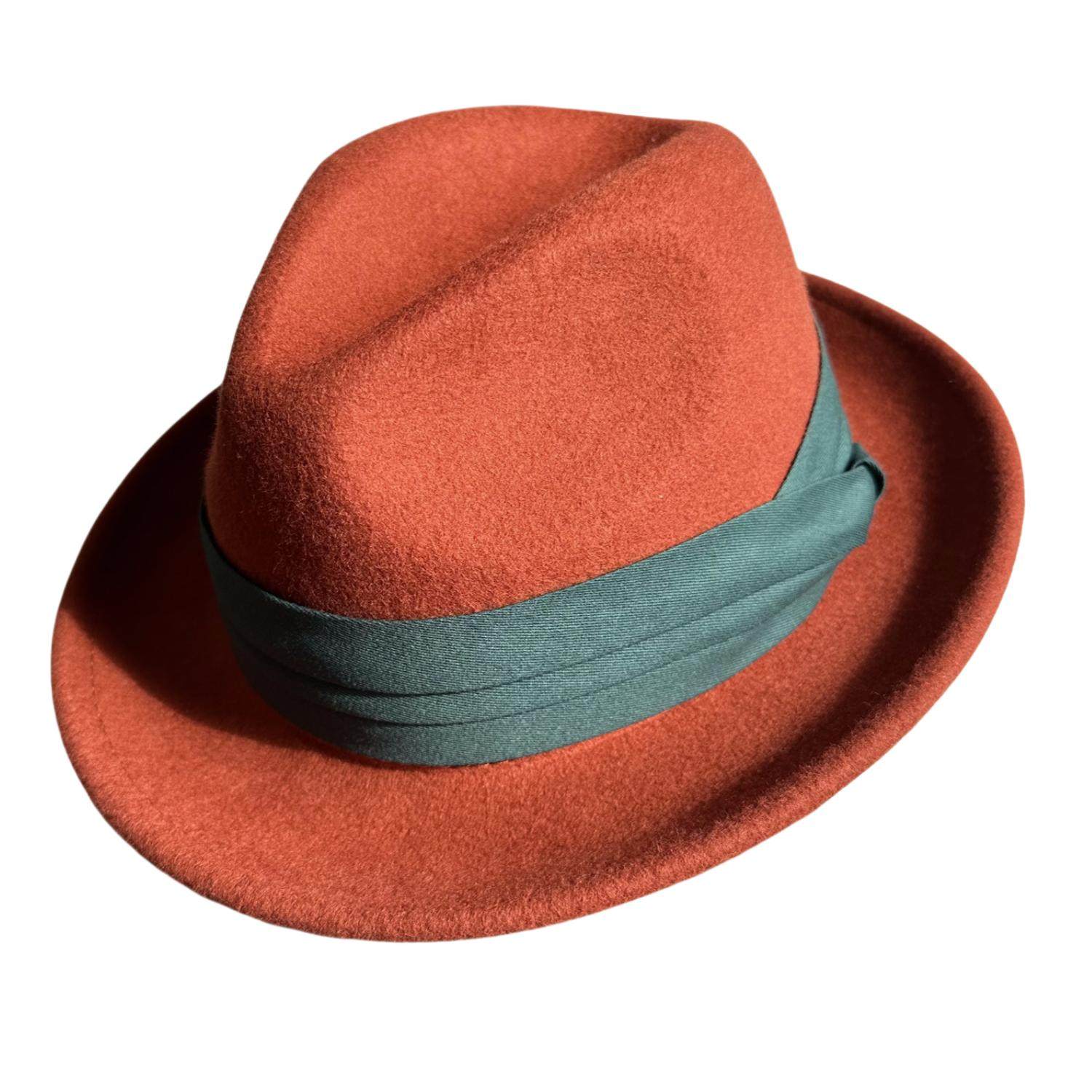 休闲显白铁锈红帽子男复古羊毛呢英伦小礼帽女秋冬卷边爵士帽韩版,淘宝优惠券,粉丝福利购,淘宝优惠卷