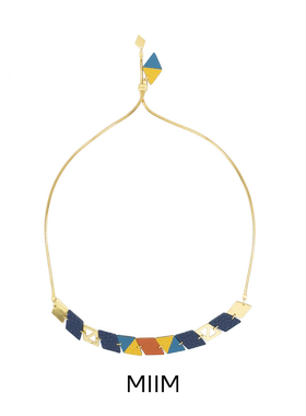 MIIMX some trianglesNO·7夸张艺术气质牛皮手工项链复古