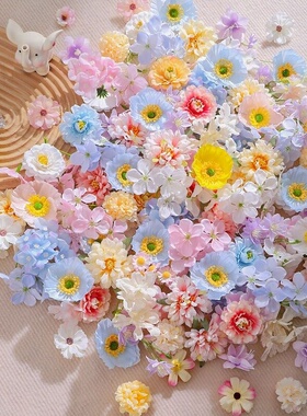 2-6cm混搭仿真花头材料包