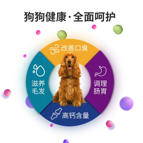 Geneng Energy Wang Box Dog Dog Futrition Set, Shark Cartilain Lecithin Skinny Care Care Calcium High Calcium Tablet