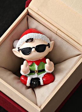 创意麋鹿精灵手办品摆件感小众家居桌面工位装饰生日礼物