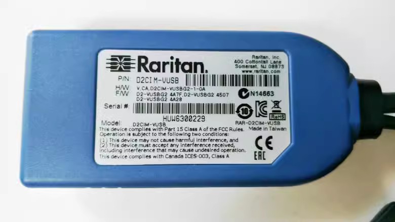 拆机力登 Raritan D2CIM-VUSB KX II/III USB CIM KVM线 新款宽版 - 图1