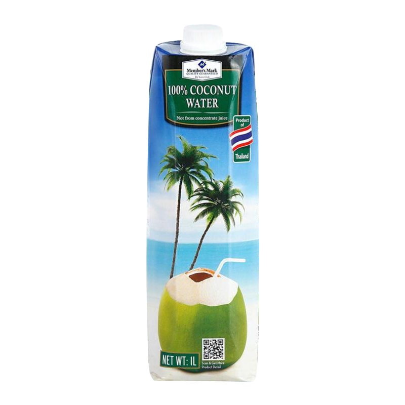 山姆会员商店泰国进口椰子水1L*6支椰子汁饮料100%纯椰水果汁饮料 - 图3