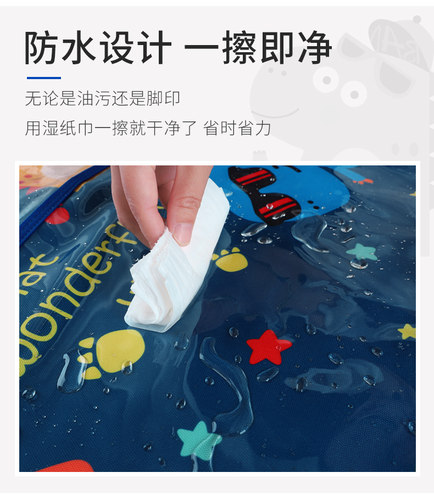 汽车座椅椅背防踢垫儿童卡通保护垫车内用防脏防护垫后排防踢磨垫 - 图2
