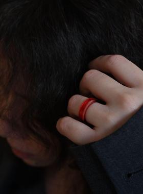 Heymen黑门宝血小众戒指