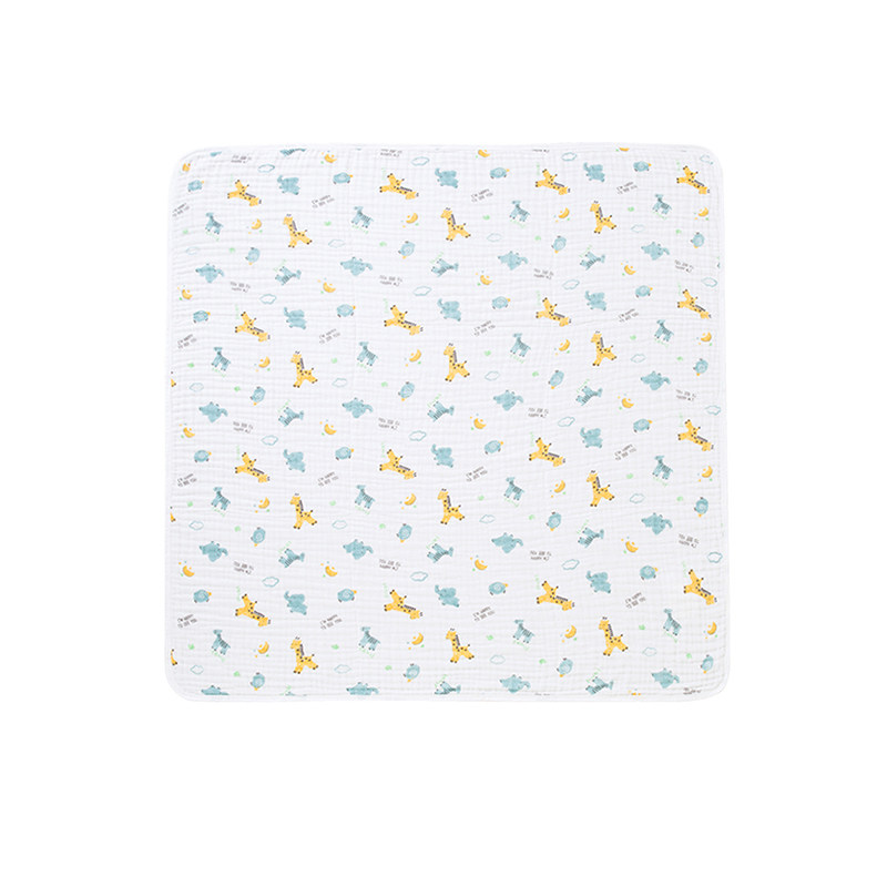 英氏婴儿纱巾洗浴纱布包裹儿童新生儿洗澡浴巾六层柔软吸水不变形