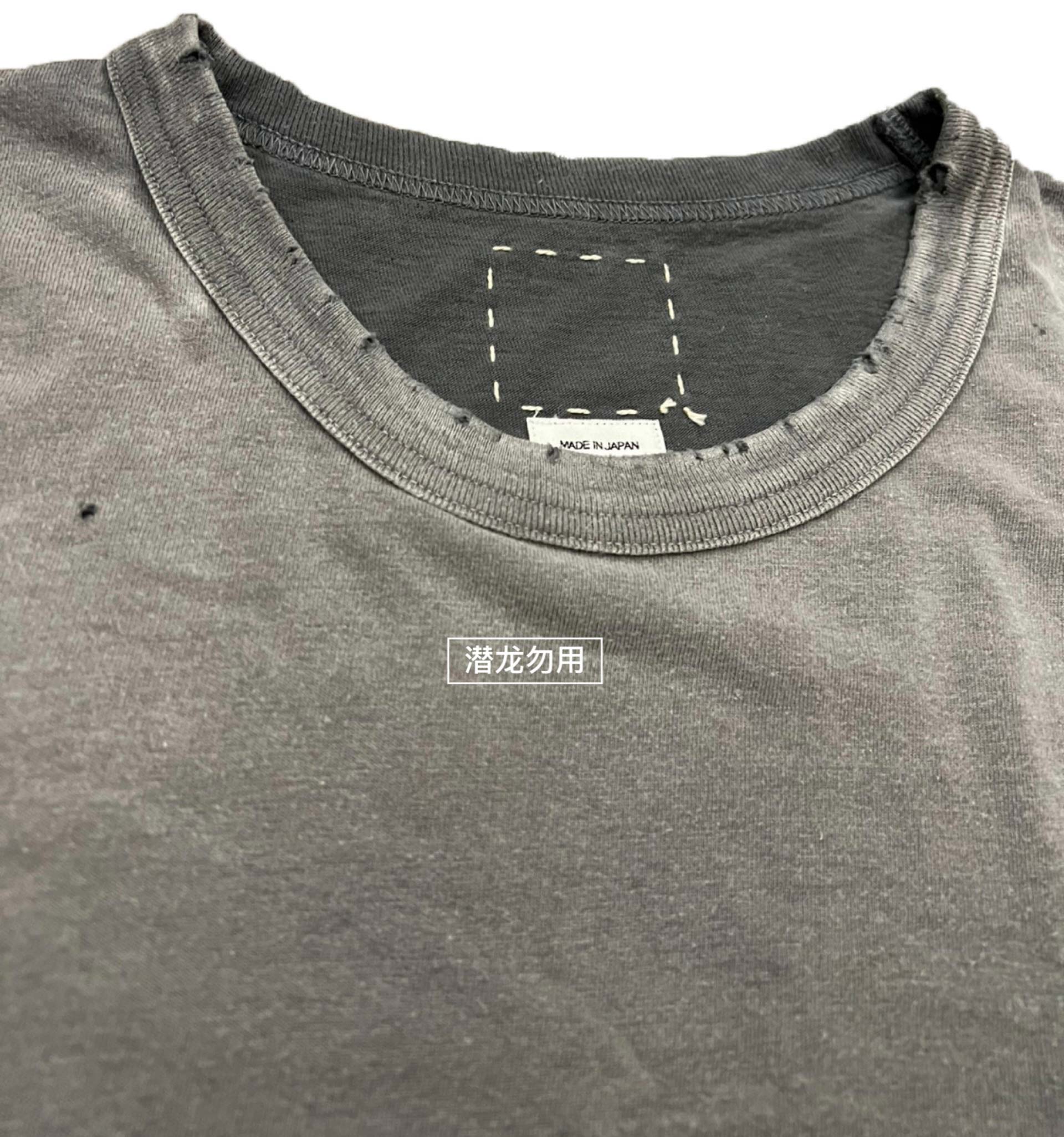 豪德玛VISVIM 22AW AMPLUS TEE S/S CRASH破坏 泼墨做旧短袖 宽松 - 图2