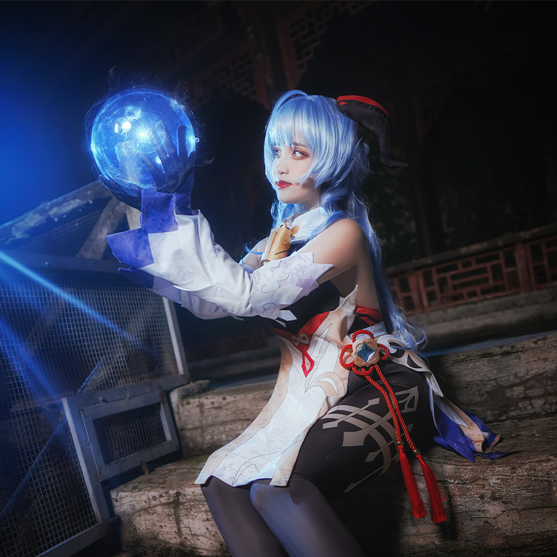 和顺动漫家现货原神甘雨cos服璃月七星胡桃cosplay椰羊可爱风服女 - 图1