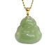 18K gold inlaid natural Hetian jade pendant Qingshui Buddha Jewelry for men and women Hetian jade pendant necklace light luxury