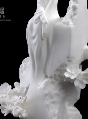 喜上眉梢书房橱窗唯美风陶瓷摆件