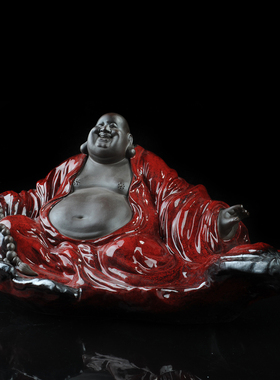 红色办公室禅意风工艺品德化陶瓷