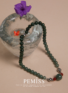 PEMISS天然翡翠项链女款新款配饰