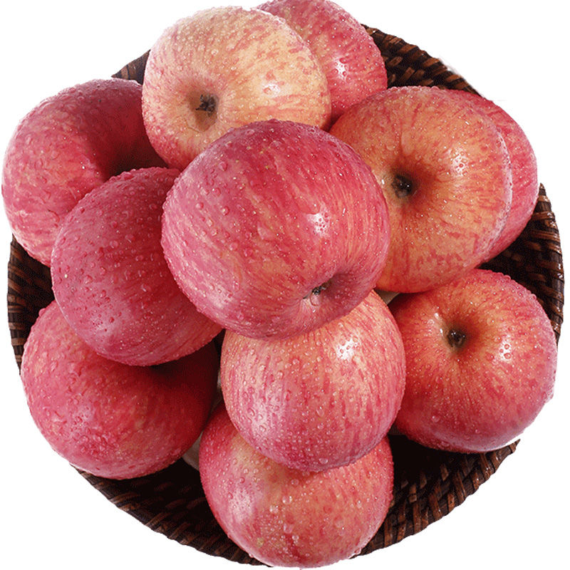 香村美旗舰店【正宗红富士】陕西苹果水果新鲜10斤当季一整箱大萍果平果脆批发3