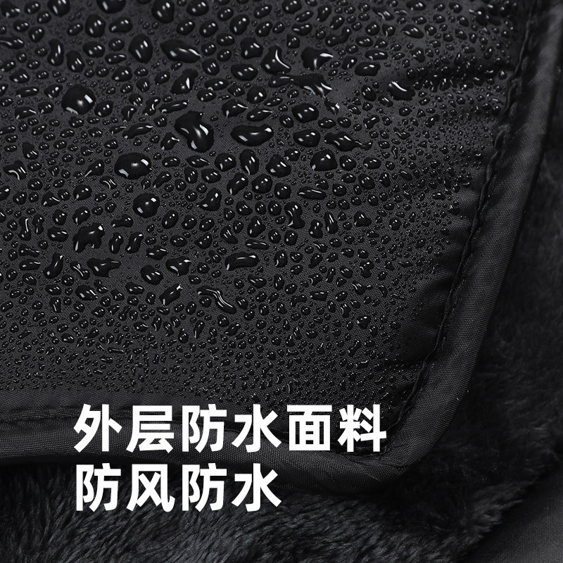 Electric vehicle windshield quilt winter all-inclusive plus velvet thickened shoulder pads battery motorcycle waterproof cover 2025 new model