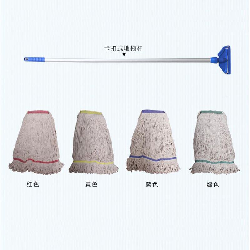 食安库棉线拖把加厚蜡拖头老式拖布挤水拖地头配件替换头拖布墩布 - 图0