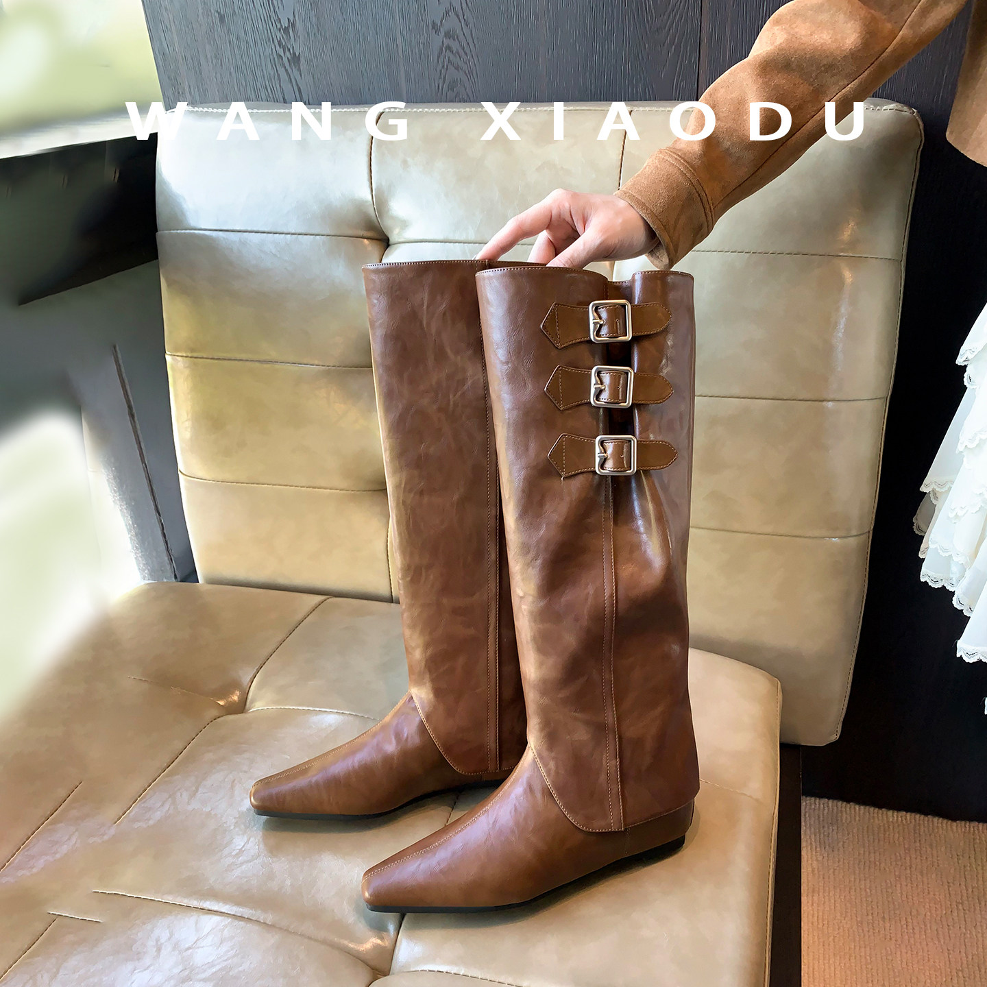 【王小毒】凡尔赛玫瑰●5cm内增高骑士靴女可拆卸两穿裤管长筒靴,淘宝优惠券,粉丝福利购,淘宝优惠卷