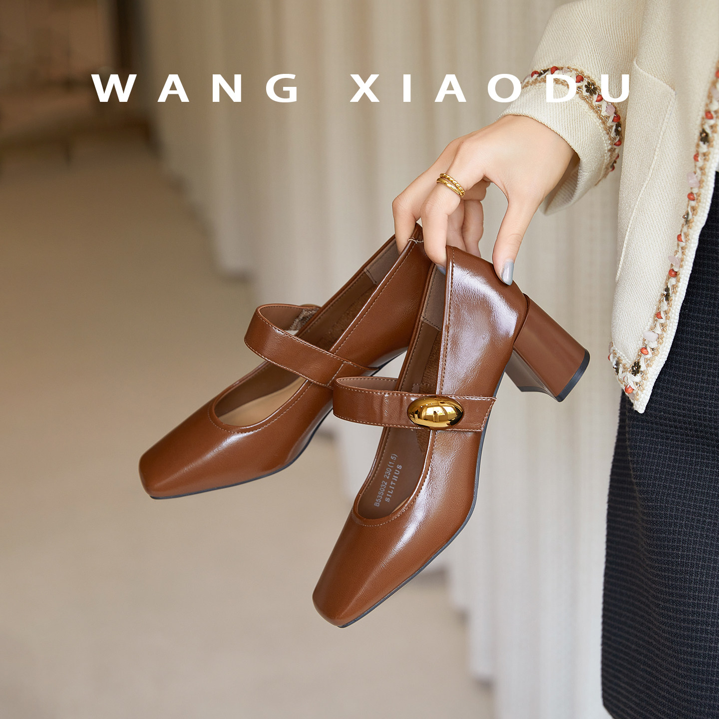 原创【王小毒】优雅小金豆●6cm玛丽珍女鞋粗跟复古方头浅口单鞋,淘宝优惠券,粉丝福利购,淘宝优惠卷