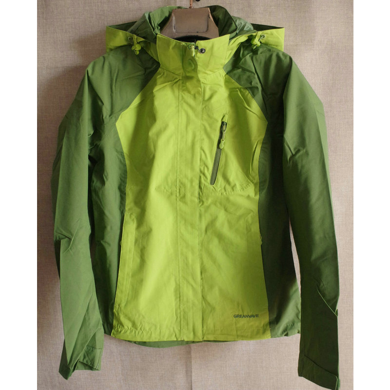 女款春秋冬两层高端冲锋衣全压胶防水透气单层外套夹克户外旅行 - 图1