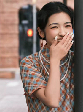 搭配旗袍珍珠项链中长款颈链女款拍照锁骨链项圈多层毛衣链子879