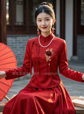 搭配旗袍人造珍珠项链55cm
