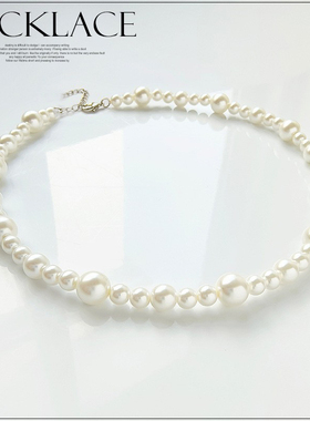 小珍珠颈链项链配饰品项圈choker气质锁骨链女士珍珠链毛衣链398