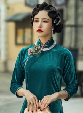 搭配旗袍珍珠项链颈链