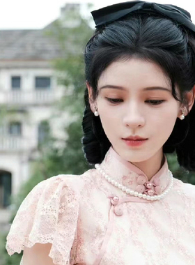 搭配旗袍珍珠项链女士锁骨链