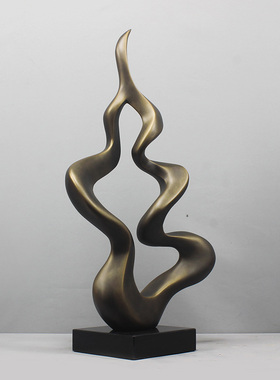 雕塑摆件工艺品酒店大堂玄关落地