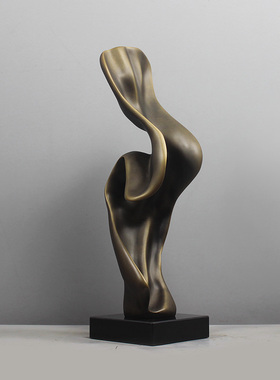 售楼处轻奢雕塑摆饰抽象艺术摆件