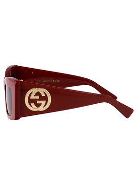 GUCCI 女士眼镜 GG1842S005 SS2025 棕色 几何框太阳镜