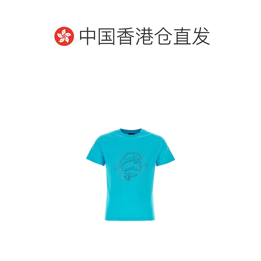 香港直邮潮奢 Botter 女士 蓝绿色棉质T恤 3016CJ002B - 图1