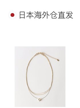 1h可退 日本直邮BEAUTY&YOUTH UNITED ARROWS 女士歪心形三连项链
