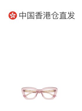 香港直邮GUCCI 女士眼镜 GG1555O003 SS2024 粉红色 全框平光镜