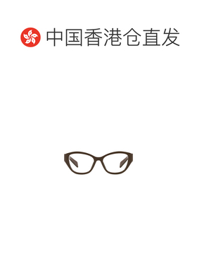 1h可退 香港直邮PRADA 女士眼镜 PR21ZV15L1O1 CO 棕色 徽标平光
