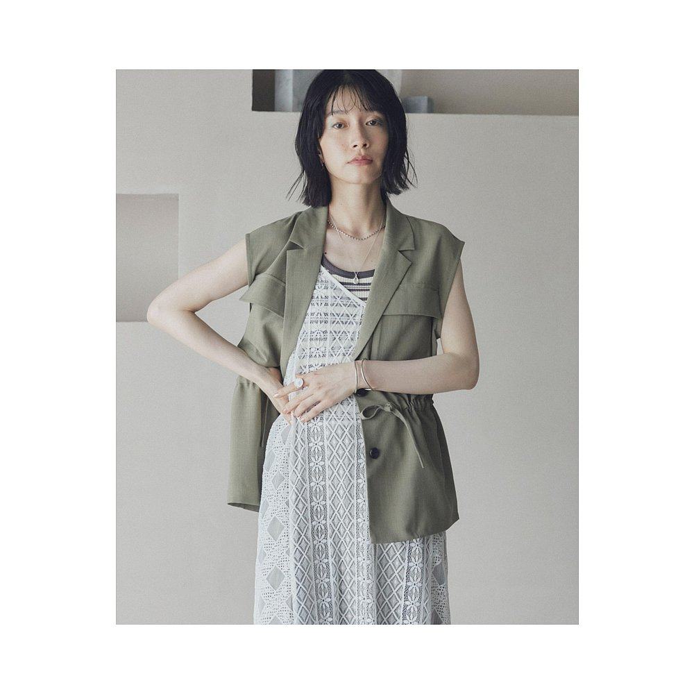 1h可退 日本直邮DOUX ARCHIVES女装麻质感宽松版型短款外套 25323,淘宝优惠券,粉丝福利购,淘宝优惠卷