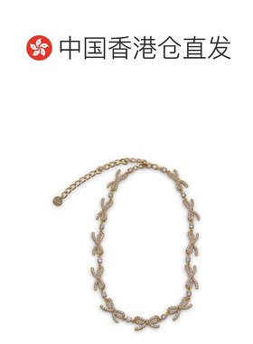 1h可退 香港直邮潮奢 Self-Portrait 女士 金色色调项链 AW25621N