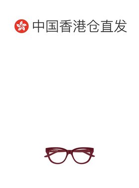 1h可退 香港直邮BALENCIAGA 女士眼镜 BB0441O005 CO 红色 几何平