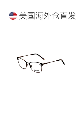 自营DKNY Women's 53 mm Brown Opticals - brown sand 美国奥莱