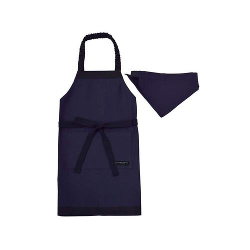 【日本直邮】Colorful Candy Style儿童围裙100-120cm深蓝色N1211 - 图0