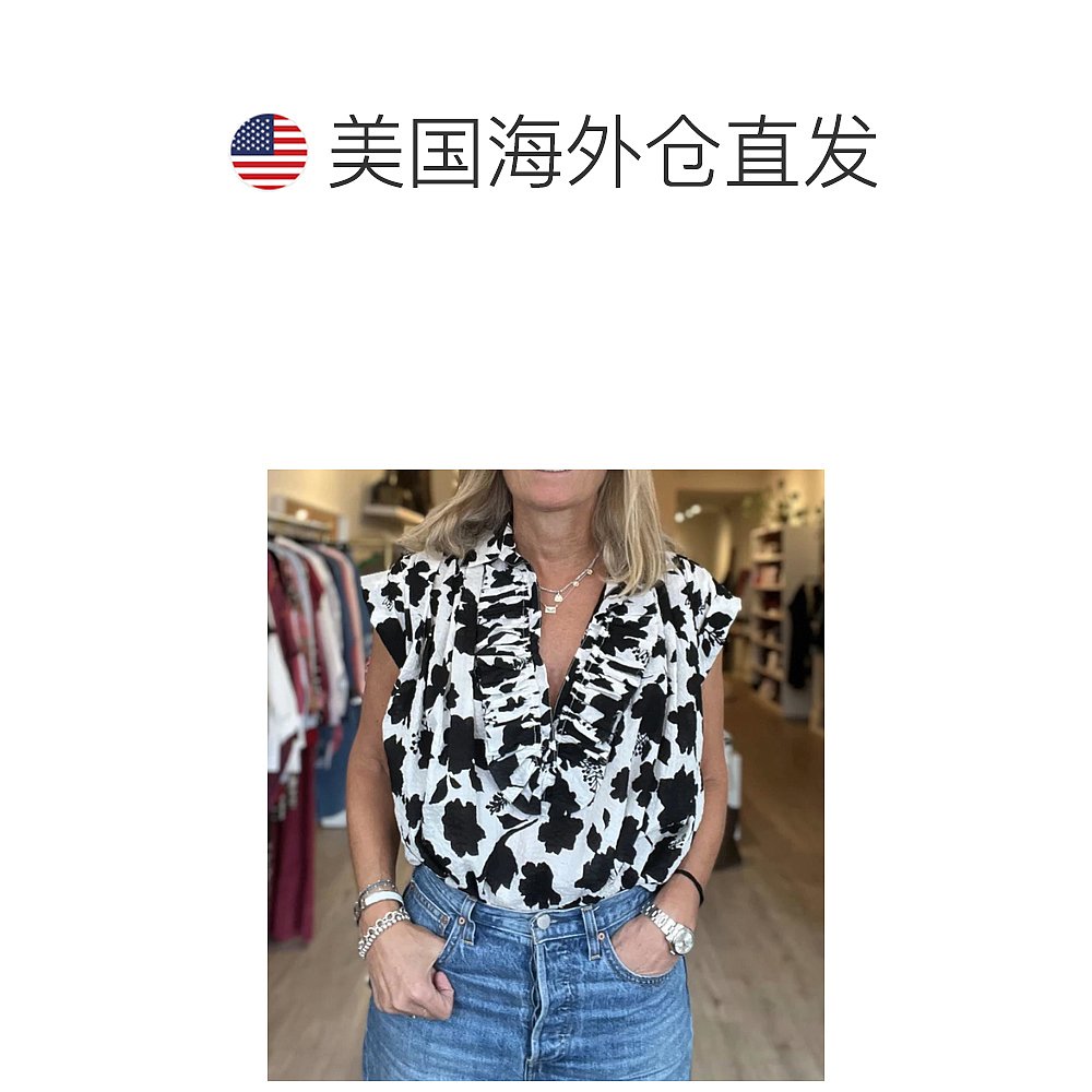 a shirt thing黑色洛根花卉-黑色【美国奥莱】直发-图1