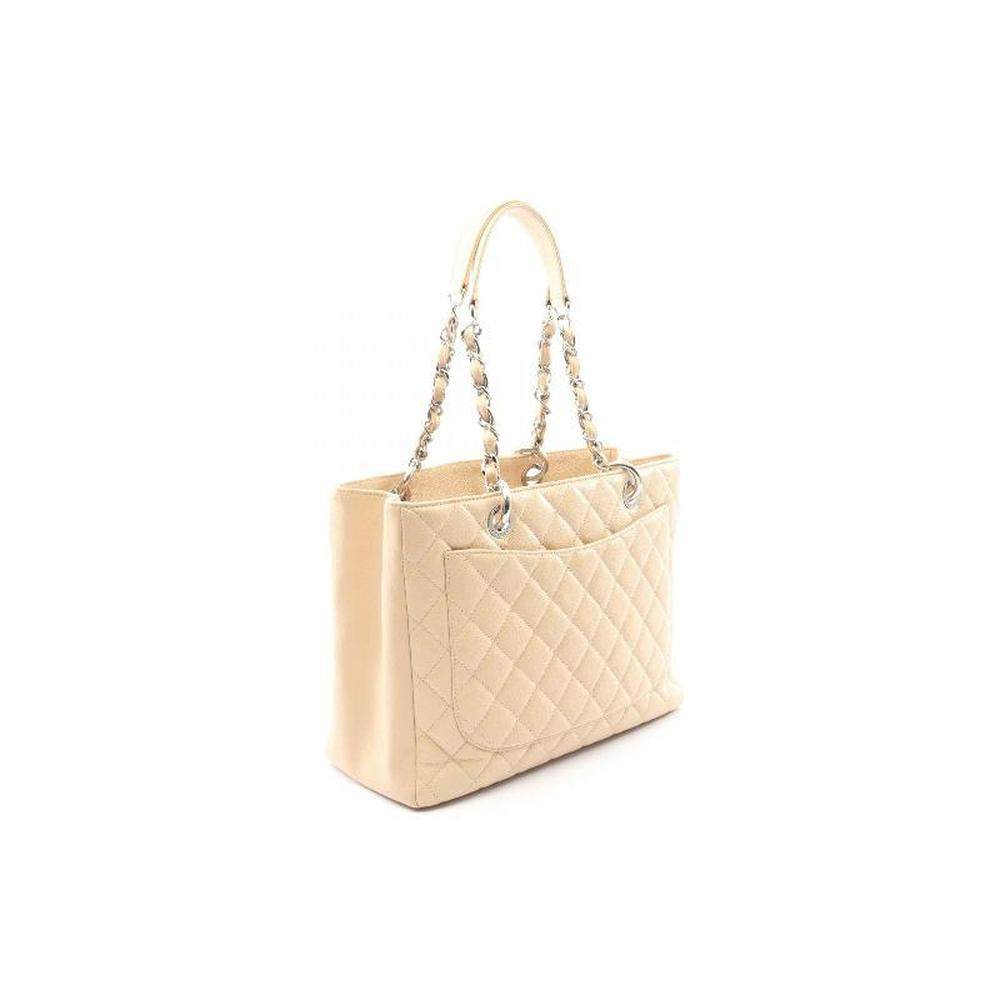 日本直邮中古Chanel香奈儿女包B级9新Tote Bag托特包鱼子酱牛皮革,淘宝优惠券,粉丝福利购,淘宝优惠卷