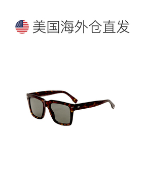 自营Hugo Boss Men's 53 mm Brown Sunglasses - havana 美国奥莱