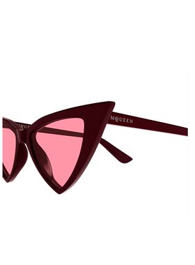 ALEXANDER MCQUEEN 男士眼镜 AM0518S004 CO 棕色 几何太阳镜