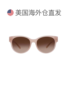 自营Coach Gradient Brown Oval Ladies Sunglasses HC8430D 5113