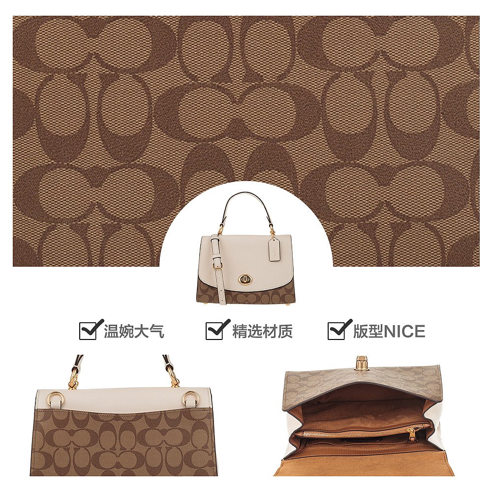 天猫国际海外仓直购美国直邮 COACH/蔻驰 热销精选 手柄PARKER系列 女士单肩手提斜挎3