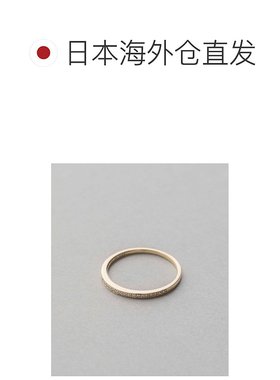 1h可退 日本直邮ete bijoux 女士K18黄金镶钻半永恒戒指 精致细腻